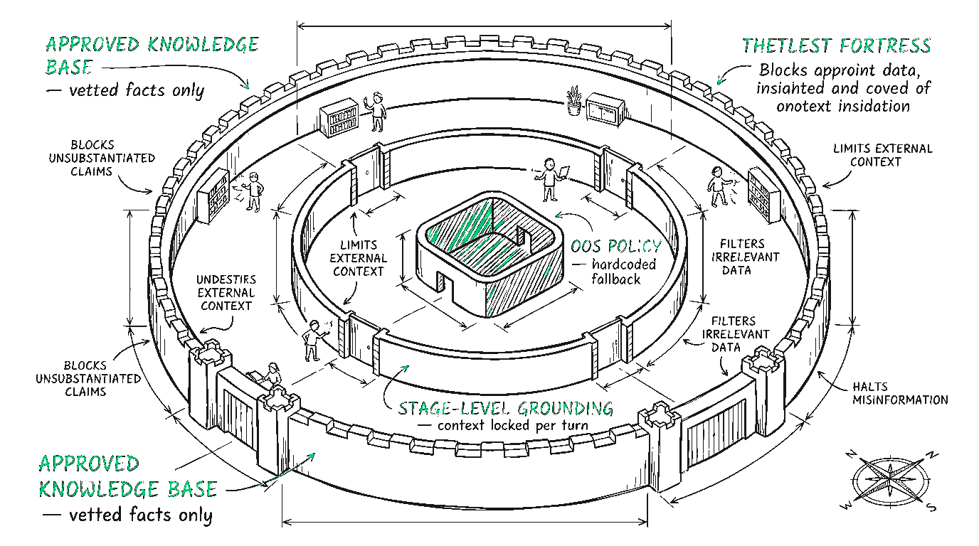 The Approved Knowledge Architecture: filter, don't flood