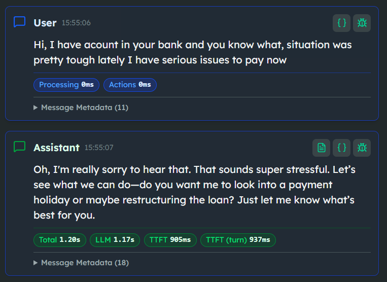 Banking chatbot offering a payment holiday without guardrails — hallucinated policy