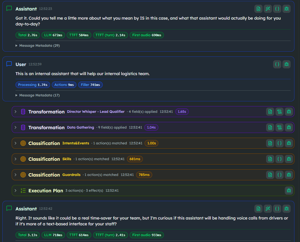 The Lead Qualifier collecting BANT signals across natural conversational turns